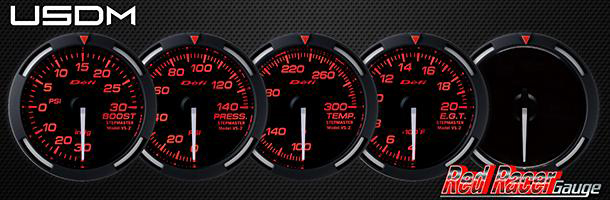 defi red racer gauges