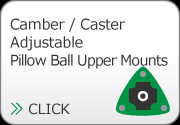 Camber / Caster Angle Adjustable Pillow Ball Upper Mount